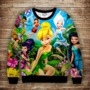 Світшот 3D TINKER BELL Фея Динь-Динь ВСІ Розміри Преміум тканина