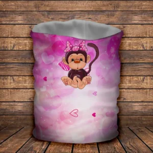 Баф Веселі мавпочки Рожевий Дитячі і дорослі розміри