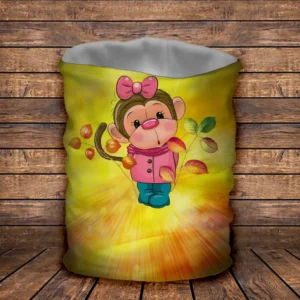 Баф Веселі мавпочки Жовтий Дитячі і дорослі розміри