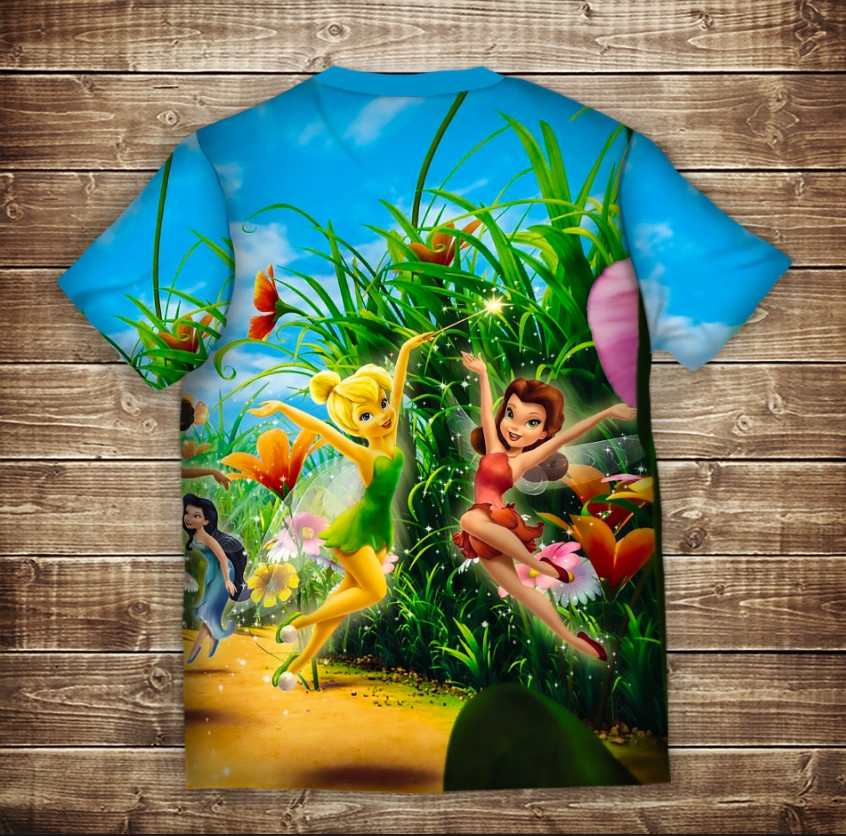Футболка 3D TINKER BELL ВСІ Розміри Преміум тканина