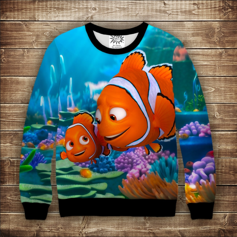 Світшот 3D Немо ВСІ Розміри Преміум тканина