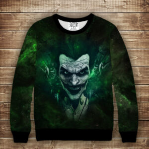 Світшот 3D Зелений Джокер ВСІ Розміри Преміум тканина
