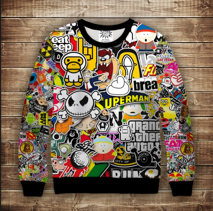 Світшот Logo games (Мультик) ВСІ Розміри Преміум тканина