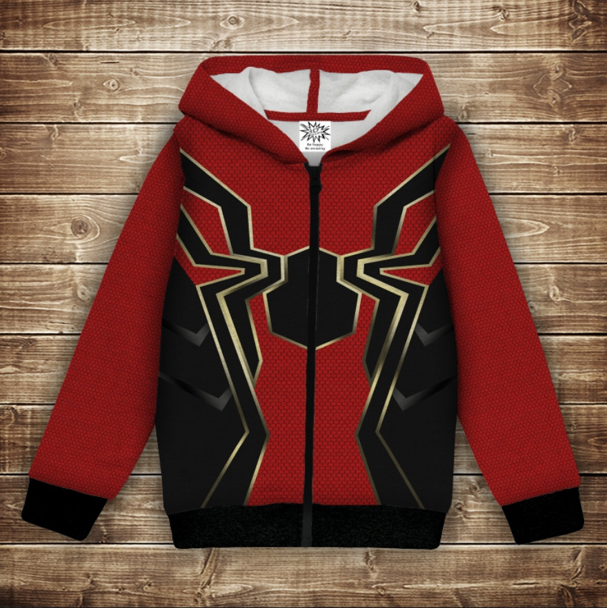 Худі з 3Д принтом на тему - Костюм Спайдермена Арт. Дитячі та дорослі розміри ВСІ Розміри Преміум тканина