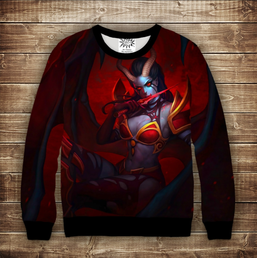 Світшот Дота Queen of Pain DOTA 2 ВСІ Розміри Преміум тканина