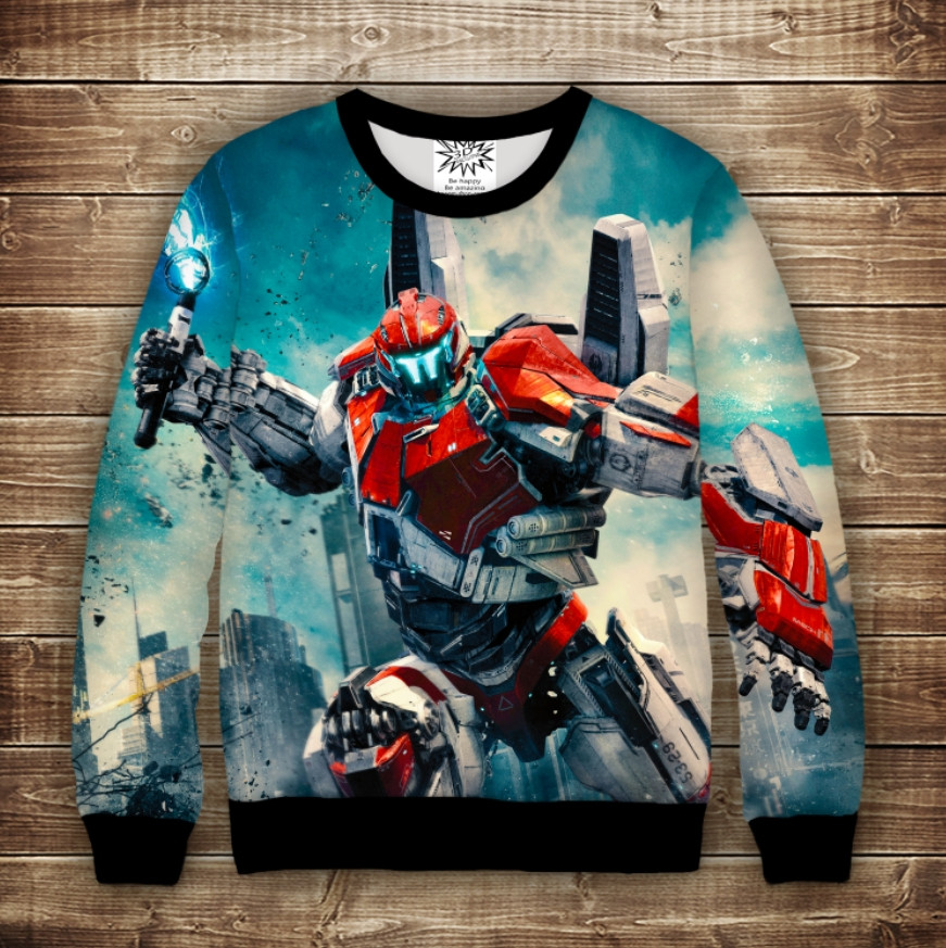 Світшот з 3D принтом на тему: Тихоокеанський Рубіж - 08. Дорослі та дитячі розміри ВСІ Розміри Преміум тканина