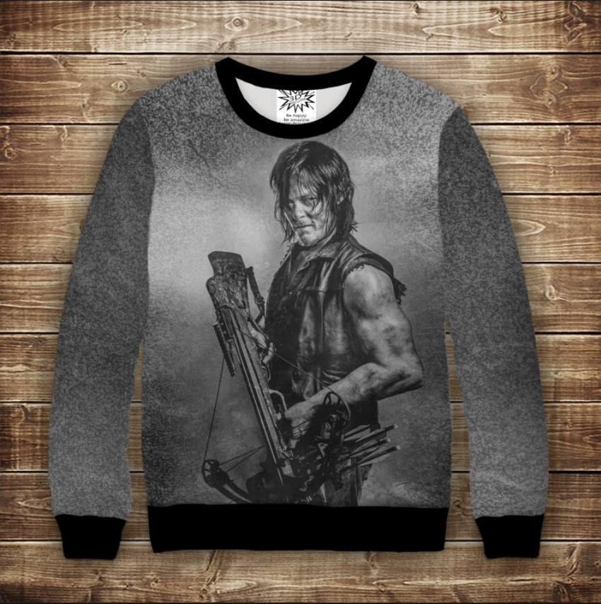 Світшот 3D Дерілл. І Мертві підуть ВСІ Розміри Преміум тканина