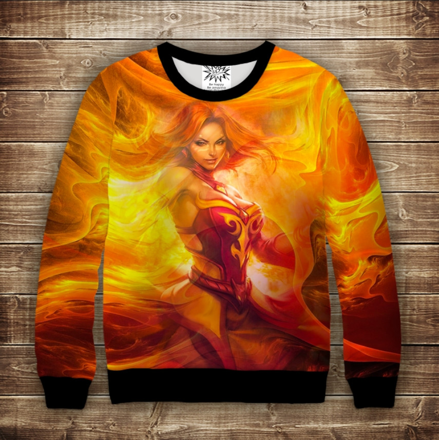 Світшот 3D Дота-2 Ліна Dota-2 Lina ВСІ Розміри Преміум тканина