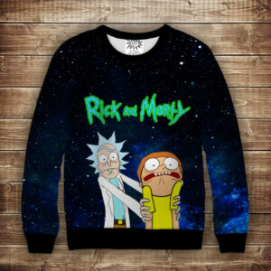 Світшот з 3D принтом RICK AND MORTY ВСІ Розміри Преміум тканина