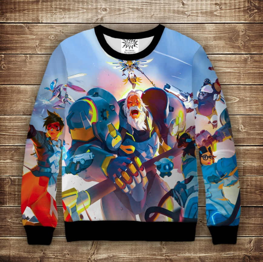 Світшот 3D Overwatch-2 heroes ВСІ Розміри Преміум тканина