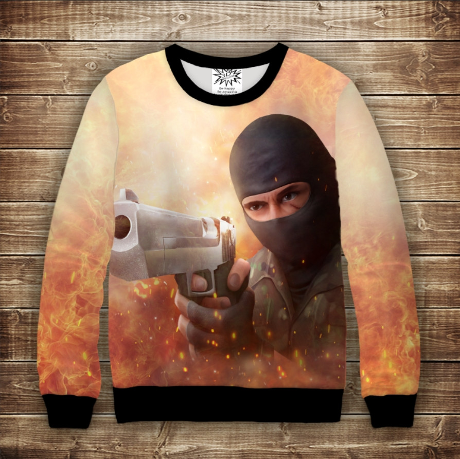 Світшот з 3D принтом: Standoff 2. Дитячі і дорослі розміри ВСІ Розміри Преміум тканина