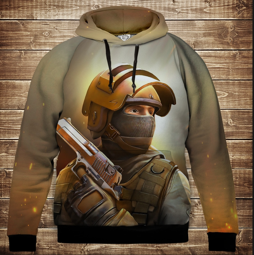 Толстівка з 3D принтом: Standoff 2. Дитячі і дорослі розміри. ВСІ Розміри Преміум тканина