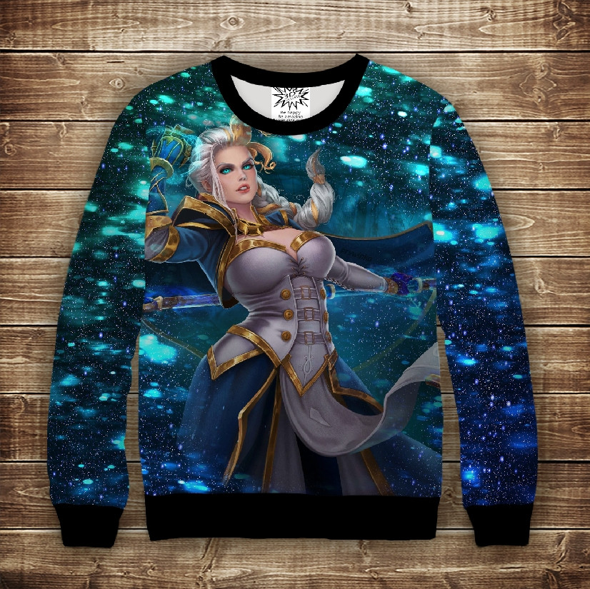 Світшот з 3D принтом на тему Джайна Праудмур Світ Варкрафт ВСІ Розміри Преміум тканина