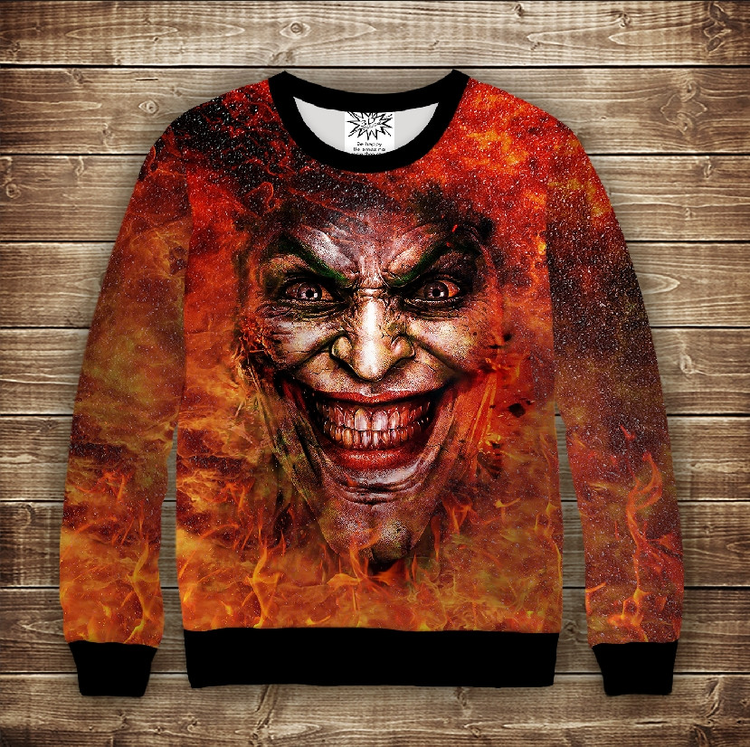 Світшот 3D Джокер ВСІ Розміри Преміум тканина