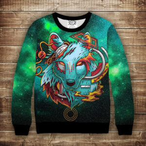 Свитшот с 3D принтом Вовк Діджітал ВСІ Розміри Преміум тканина