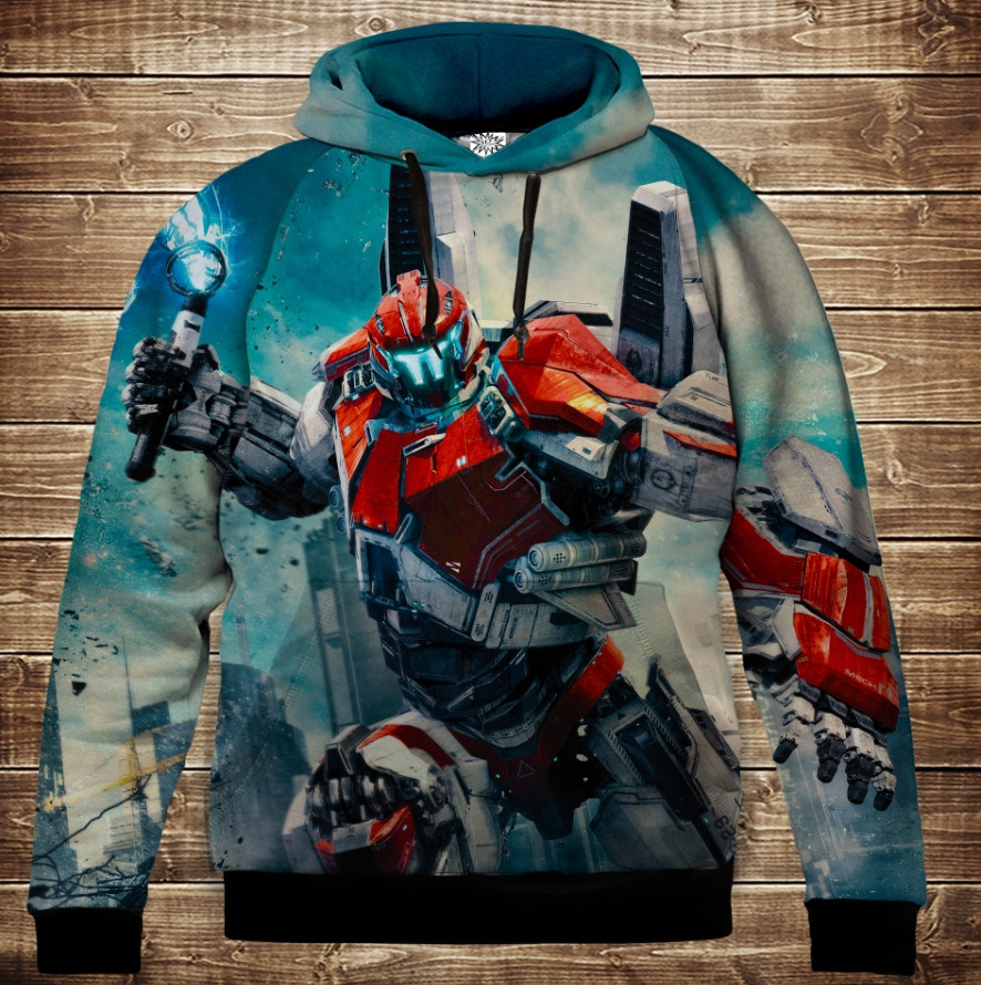 Толстівка з 3D принтом: Тихоокеанський Рубіж - 08. Дитячі і дорослі розміри. ВСІ Розміри Преміум тканина