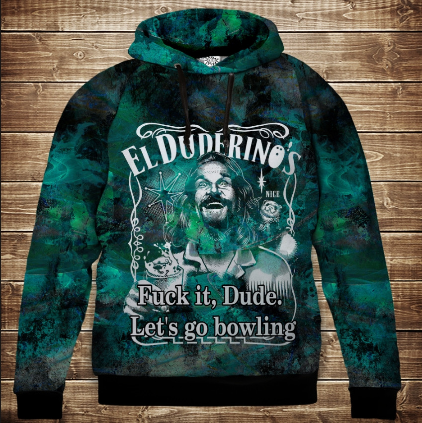 Толстівка з 3D принтом: Великий Лебовські. The Big Lebowski.. Дитячі і дорослі розміри. ВСІ Розміри Преміум тканина