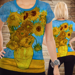 Футболка 3D Соняхи Ван Гога ВСІ Розміри Преміум тканина