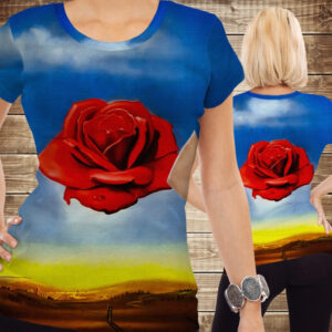 Футболка 3D Rosa meditative Salvador Dali ВСІ Розміри Преміум тканина