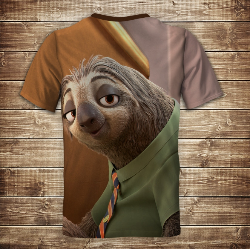 Футболка 3D Лінивець Зоотрополіс ВСІ Розміри Преміум тканина