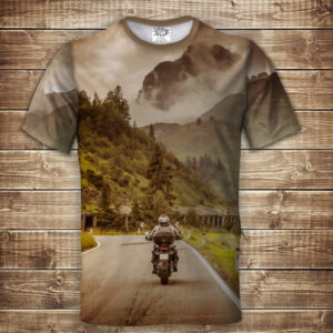 Футболка 3D Байкер ВСІ Розміри Преміум тканина