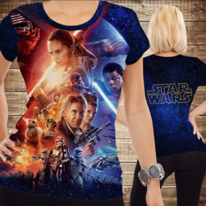 Футболка 3D Awakens Star Wars Пробудження сили ВСІ Розміри Преміум тканина