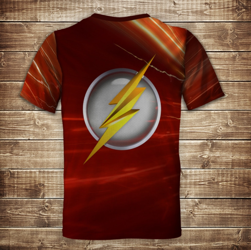 Футболка 3D The Flash - Флеш ВСІ Розміри Преміум тканина