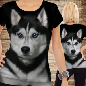 Футболка 3D Хаскі ВСІ Розміри Преміум тканина