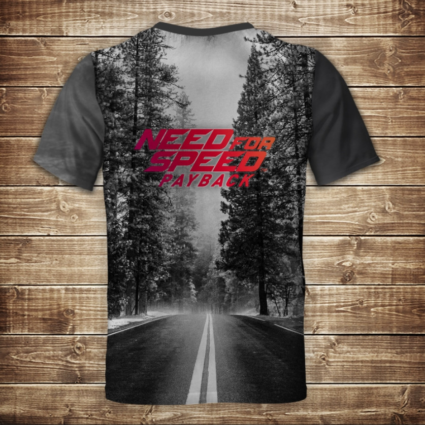 Футболка 3D NFS - Dodge ВСІ Розміри Преміум тканина