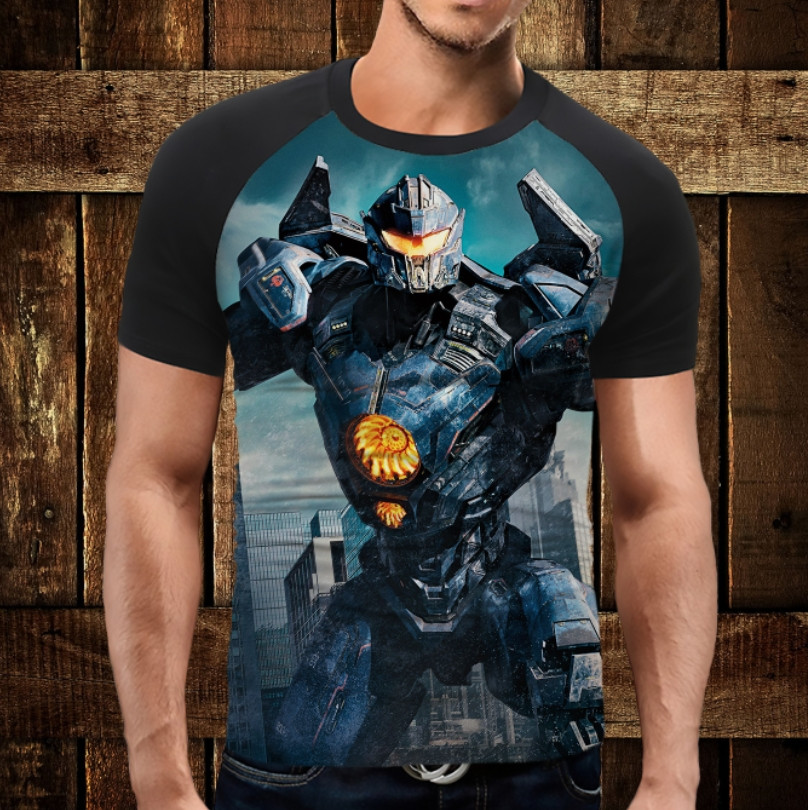 Футболка-реглан с 3D принтом: Тихоокеанський Рубіж - 1. Єгер. Дорослі і Дитячі розміри ВСІ Розміри Преміум тканина