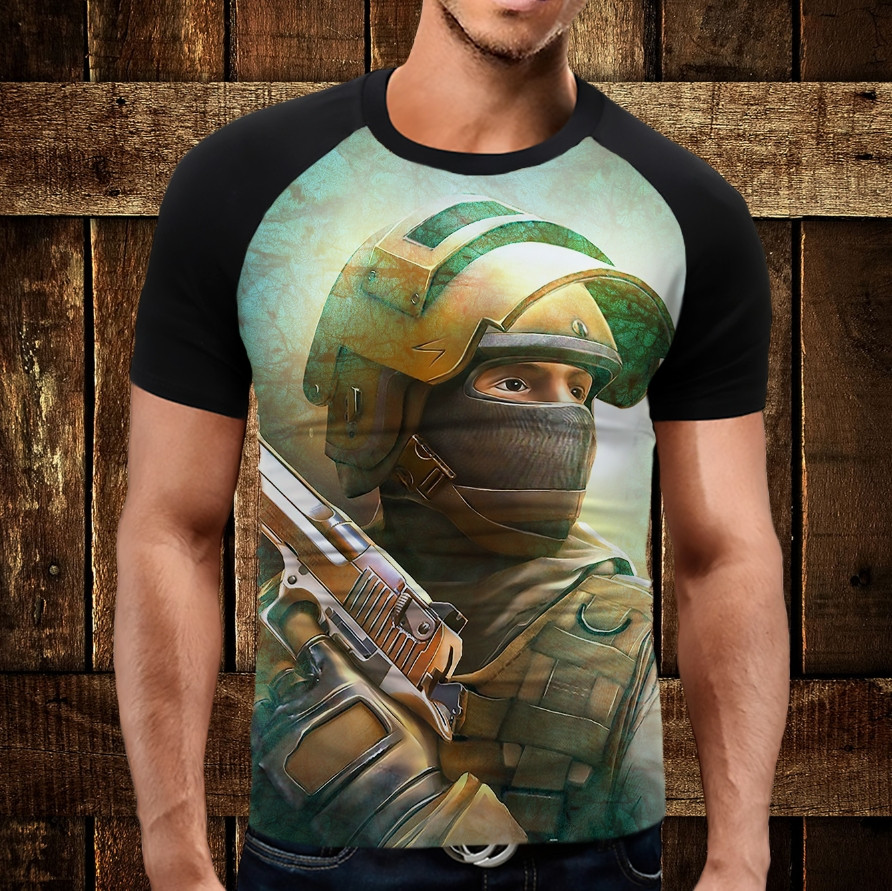 Футболка-реглан с 3D принтом: Standoff 2. Дорослі і Дитячі розміри ВСІ Розміри Преміум тканина