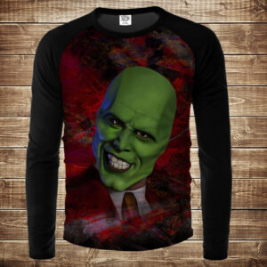 Лонгслив-реглан с 3D принтом: Маска. Mask. Дорослі і Дитячі розміри ВСІ Розміри Преміум тканина