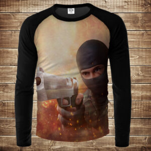Лонгслив-реглан с 3D принтом: Standoff 2. Дорослі і Дитячі розміри ВСІ Розміри Преміум тканина
