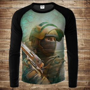 Лонгслив-реглан с 3D принтом: Standoff 2. Дорослі і Дитячі розміри ВСІ Розміри Преміум тканина