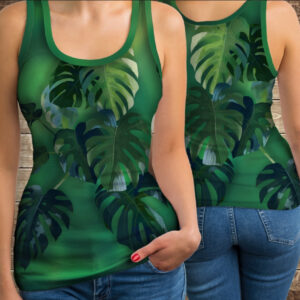 Майка з 3D принтом: Монстера. Дорослі і Дитячі розміри ВСІ Розміри Преміум тканина