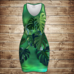 Плаття-майка з 3D принтом: Монстера ВСІ Розміри Преміум тканина