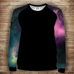 Світшот-реглан з 3D принтом на тему: Космос. Дорослі та Дитячі розміри ВСІ Розміри Преміум тканина