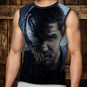 Футболка-безрукавка з 3D принтом: Venom Tom Hardy. Дорослі і Дитячі розміри ВСІ Розміри Преміум тканина