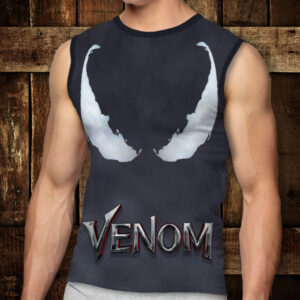 Футболка-безрукавка з 3D принтом: Venom. Дорослі і Дитячі розміри ВСІ Розміри Преміум тканина