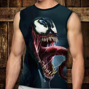 Футболка-безрукавка з 3D принтом: Venom Face. Дорослі і Дитячі розміри ВСІ Розміри Преміум тканина