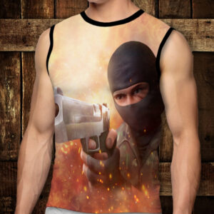 Футболка-безрукавка з 3D принтом: Standoff 2. Дорослі і Дитячі розміри ВСІ Розміри Преміум тканина