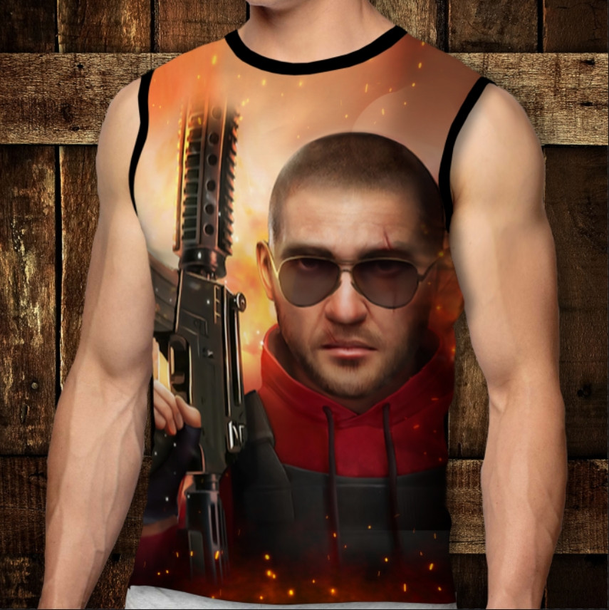 Футболка-безрукавка з 3D принтом: Standoff 2. Дорослі і Дитячі розміри ВСІ Розміри Преміум тканина
