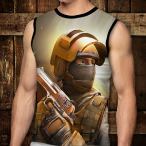 Футболка-безрукавка з 3D принтом: Standoff 2. Дорослі і Дитячі розміри ВСІ Розміри Преміум тканина