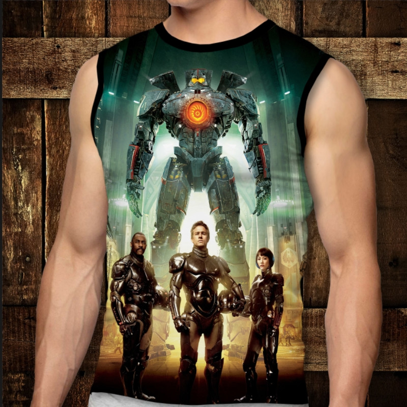 Футболка-безрукавка з 3D принтом: Тихоокеанський Рубіж. Райли