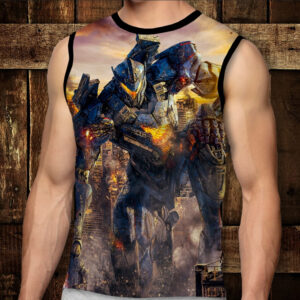 Футболка-безрукавка з 3D принтом: Тихоокеанський Рубіж - 04. Дорослі і Дитячі розміри ВСІ Розміри Преміум тканина