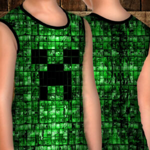 Майка хуліганка з 3D принтом: Майнкрафт. Моє життя ВСІ Розміри Преміум тканина