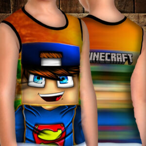 Майка хуліганка з 3D принтом: Майнкрафт. Стів ВСІ Розміри Преміум тканина