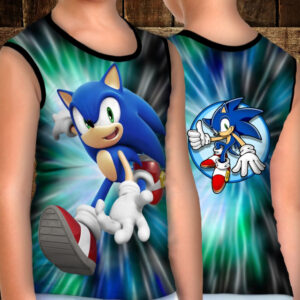 Майка хуліганка з 3D принтом: Сонік уперед ВСІ Розміри Преміум тканина