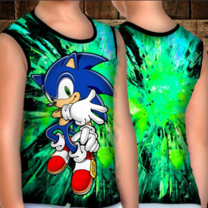 Майка хуліганка з 3D принтом: Сонік кльовий ВСІ Розміри Преміум тканина