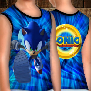 Майка хуліганка з 3D принтом: Сонік спринт ВСІ Розміри Преміум тканина